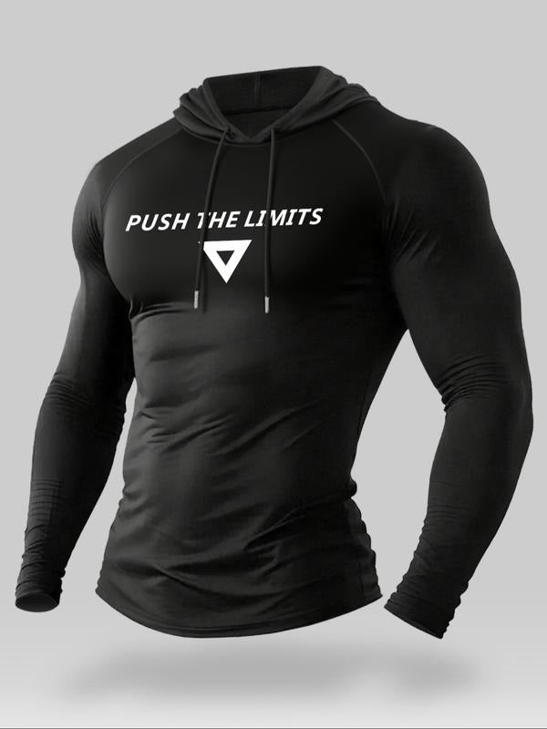 Men's Hooded Long Sleeve T-Shirt, Casual Fashion Pullover for Daily Wear & Outdoor Activities, Comfortable Fit Design...