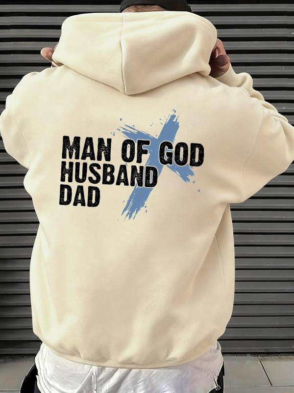 Men's Hoodie Cream Color, Pop Art Print Design, Fitted Style for Spring & Fall, Ideal for Daily & Church Attire T-Shirts,...