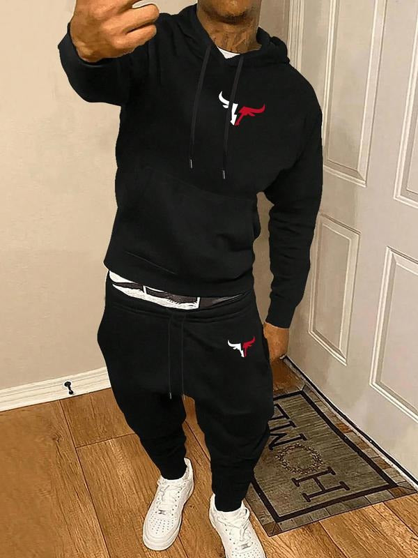 Men's Hoodie Sweatshirt Set, Houston Texans Logo Print, Casual Sportswear, Long Sleeve, Regular Length, Fall & Winter...