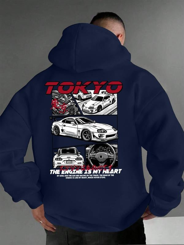 Men's Hoodie, Pop Art Print, Fitted Style, Spring & Fall Season, Ideal for Daily Wear, Trendy Urban T-Shirts, Sweatshirt
