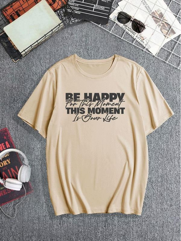 Men's Letter & Pop Art Print Round Neck Tee, Regular Fit Casual Short Sleeve Crew Neck T-Shirt for Summer, Fashion Men's...
