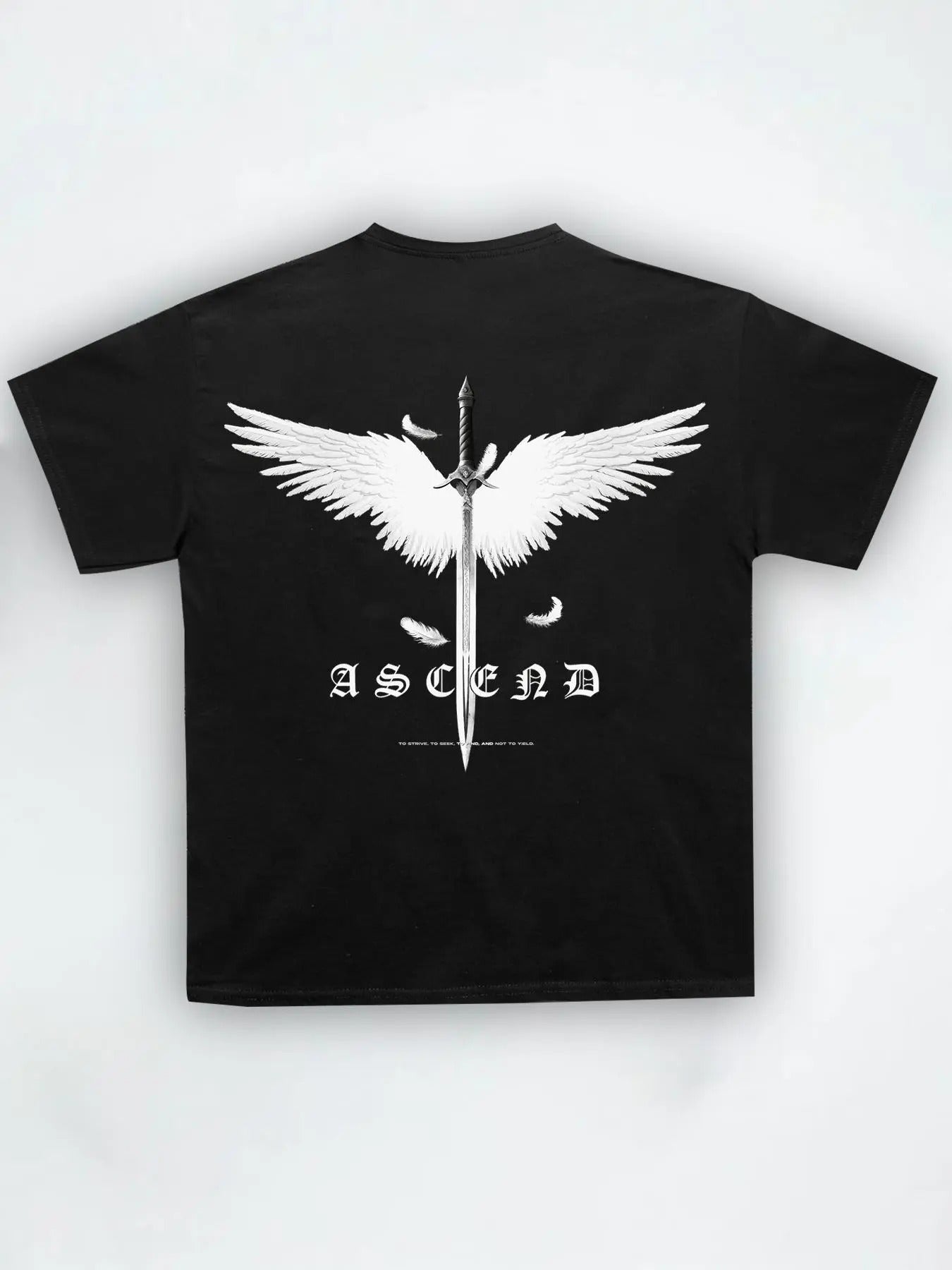 Men's Letter & Wing Print Round Neck Tee, Regular Fit Casual Short Sleeve Crew Neck T-Shirt for Summer, Fashion Men's Top...