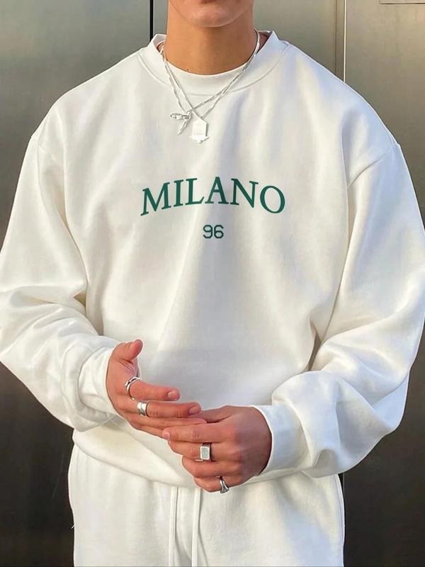 Men's Letter Print Hooded Sweatshirt, Casual Fashion for Fall & Winter, Warm Comfortable Daily Wear, Trendy Street Style...