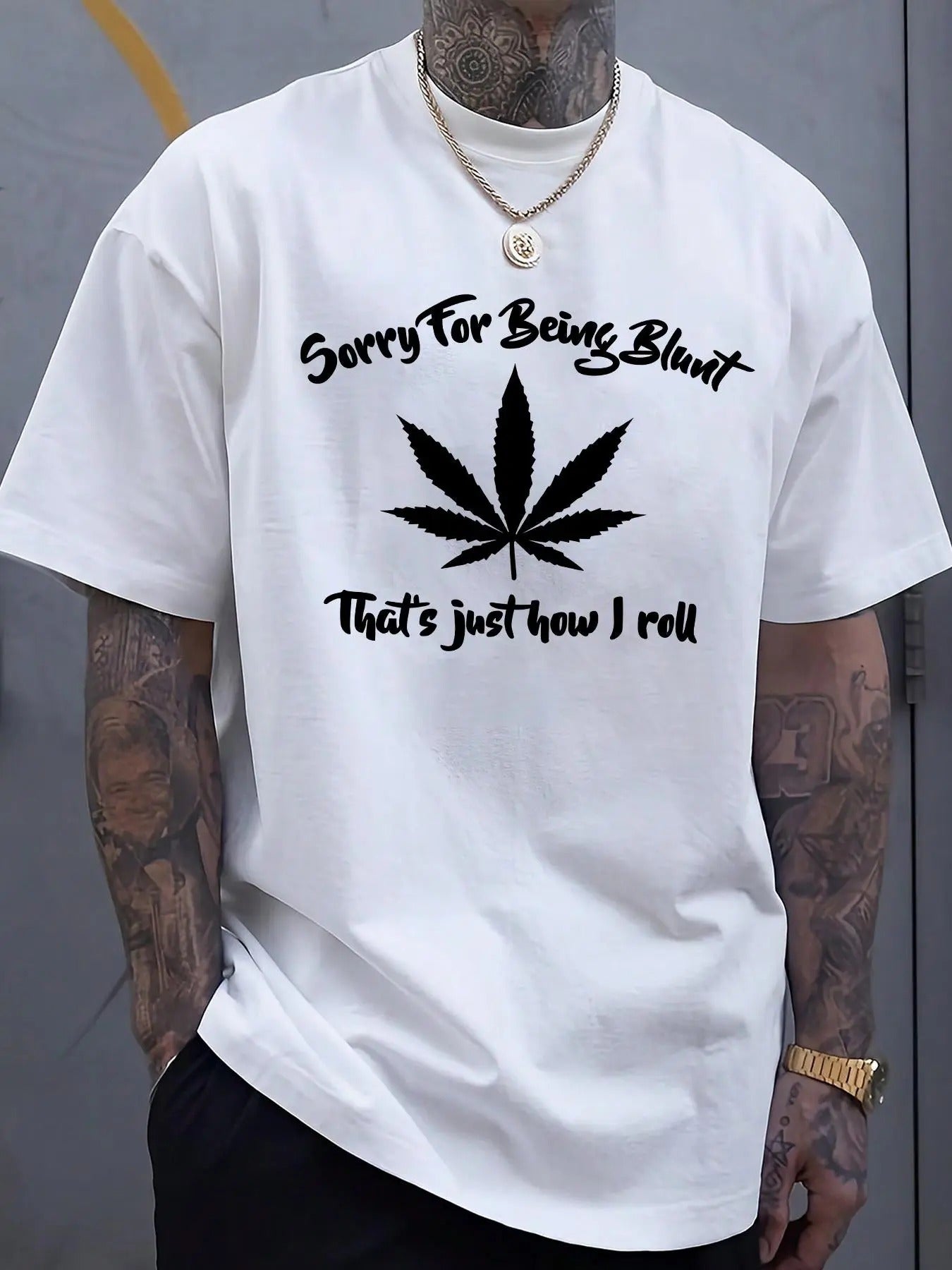 Men's Letter Print Round Neck Graphic Tee, Regular Fit Casual Drop Shoulder Short Sleeve T-shirt for Summer, Men's Top...