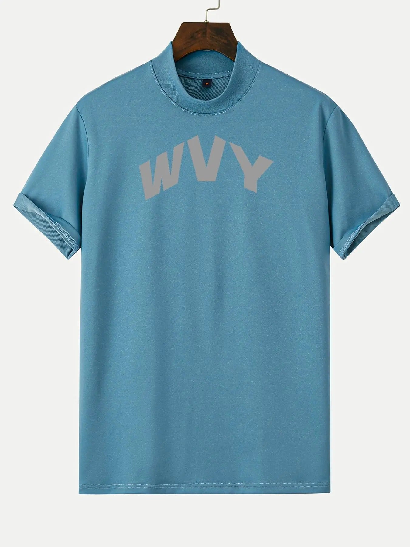 Men's Letter Print Round Neck Tee, Regular Fit Casual Short Sleeve Crew Neck T-Shirt for Daily Wear, Men's Top for All...