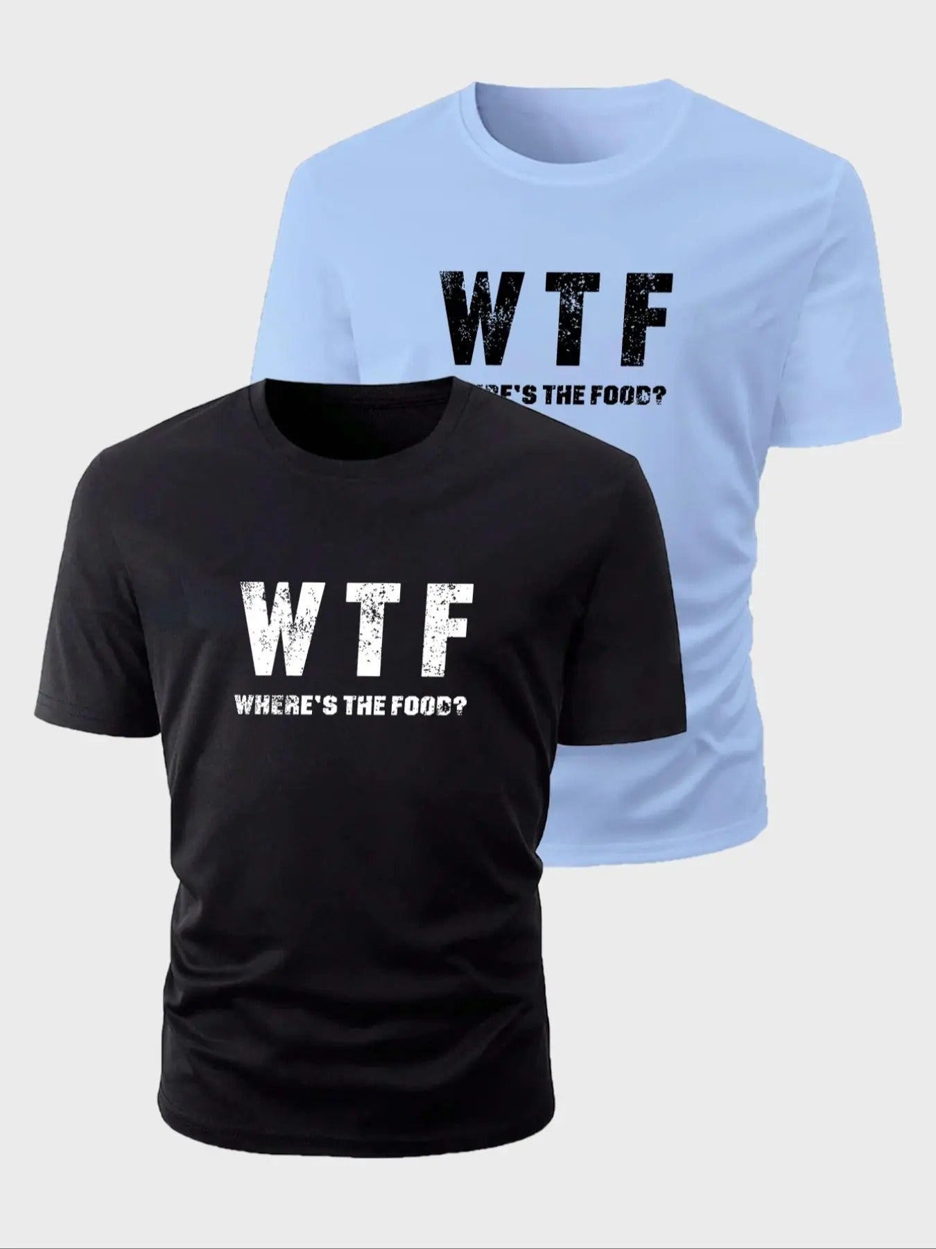 Men's Letter Print Round Neck Tee, Regular Fit Casual Short Sleeve Crew Neck T-shirt for Daily Wear, Men's Top for All...