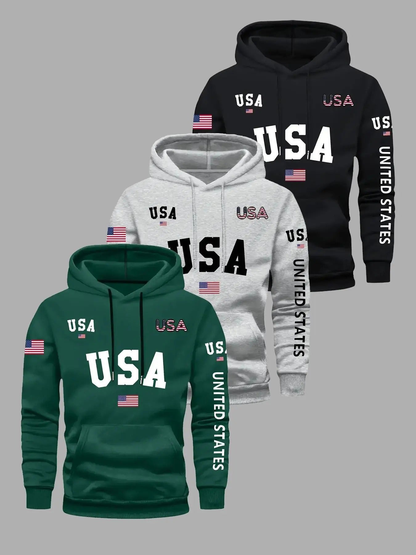 Men's Letter Print Thermal Lined Hoodie, Casual Regular Fit Long Sleeve Hooded Sweatshirt for Fall & Winter, Men's Top...