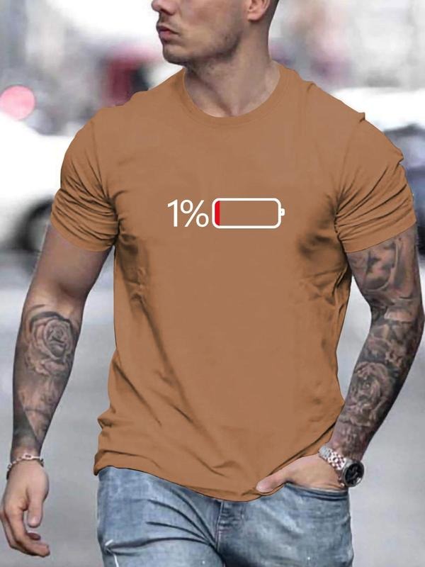 Men's Loose Cartoon Print Round Neck Tee, Crew Neck Short Sleeve Printed T-Shirts, Summer Casual Top for Men, Men Clothes...