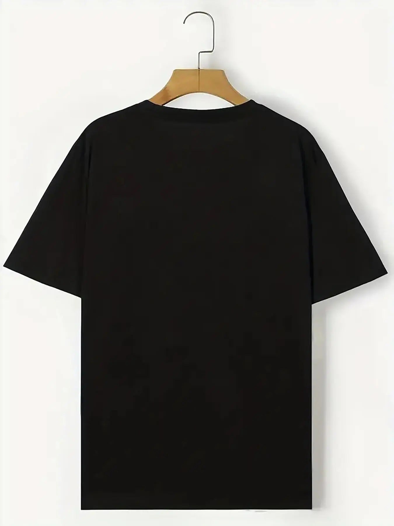 Men's Regular Fit Bear & Letter Print Round Neck Tee, Casual Short Sleeve Crew Neck T-shirt for Daily Wear, Fashion Men's...
