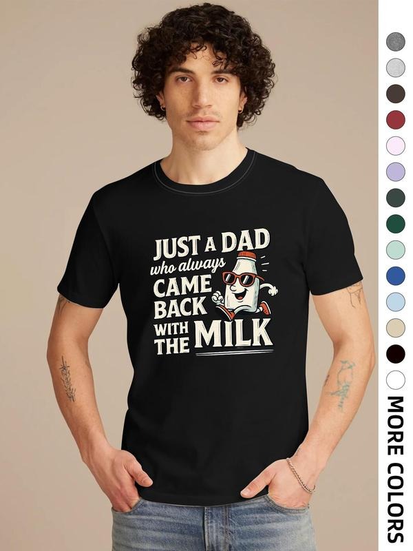 Men's Regular Fit Cartoon Print Round Neck Tee, Casual Short Sleeve Crew Neck T-Shirt for Daily Wear, Men's Top for All...