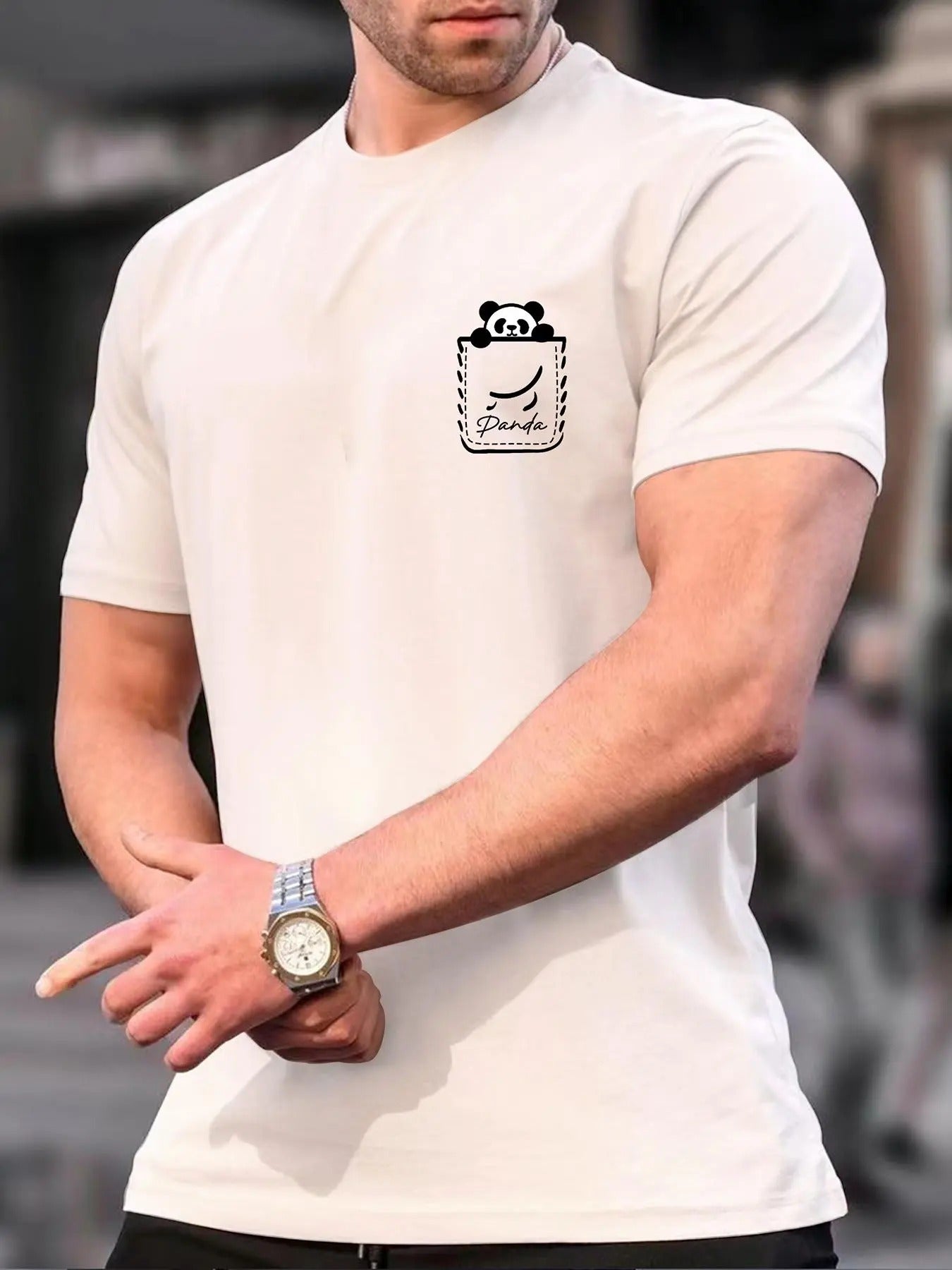 Men's Regular Fit Casual Cartoon Print Round Neck Tee style 02 Hoodie, Sweatshirt | PodTeesHub.com