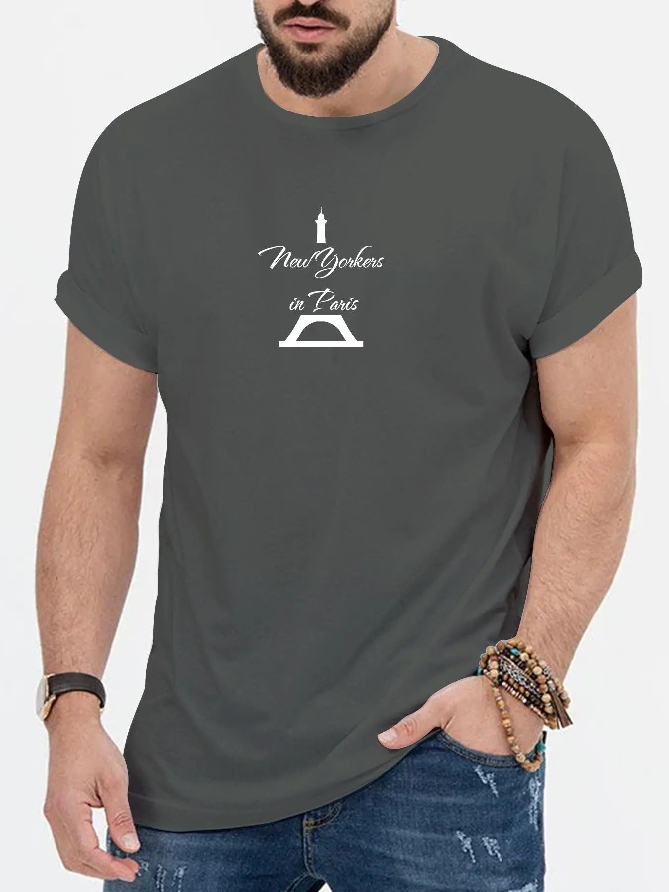 Men's Regular Fit Casual Graphic Print Round Neck Tee, Summer Clothes Hoodie, Sweatshirt | PodTeesHub.com