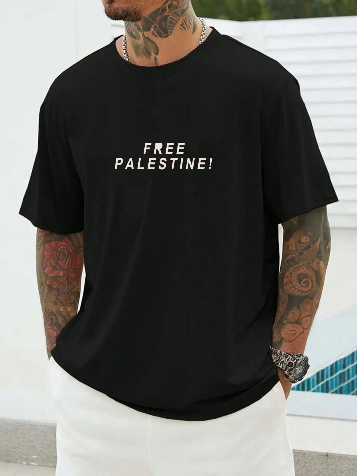 Men's Regular Fit Letter Print Round Neck Tee, Casual Short Sleeve T-shirt for Summer, Fashion Men's Top for Daily Wear...