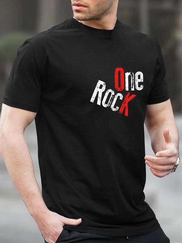 Men's Regular Fit Letter Print Solid Tee Hoodie, Sweatshirt | PodTeesHub.com