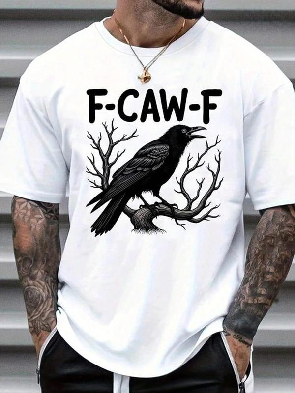 Men's Regular Fit NASA Graphic Print Round Neck Tee, Casual Short Sleeve T-shirt for Summer, Fashion Men's Top for Daily...