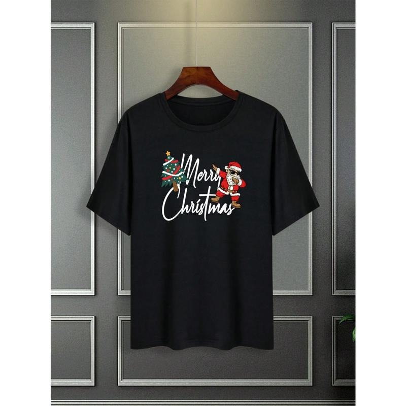 Men's Santa Slogan Print Fitted T-shirt Hoodie, Sweatshirt | PodTeesHub.com