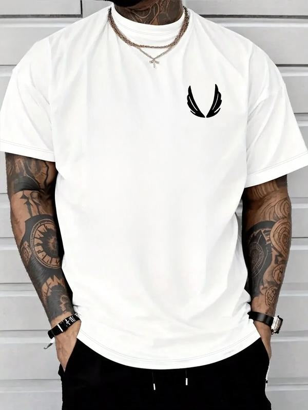 Men's Short Sleeve T-Shirt, Trendy Casual Streetwear, Poker Card Print Design, Hip-Hop Style, All Seasons Wear Hoodie,...