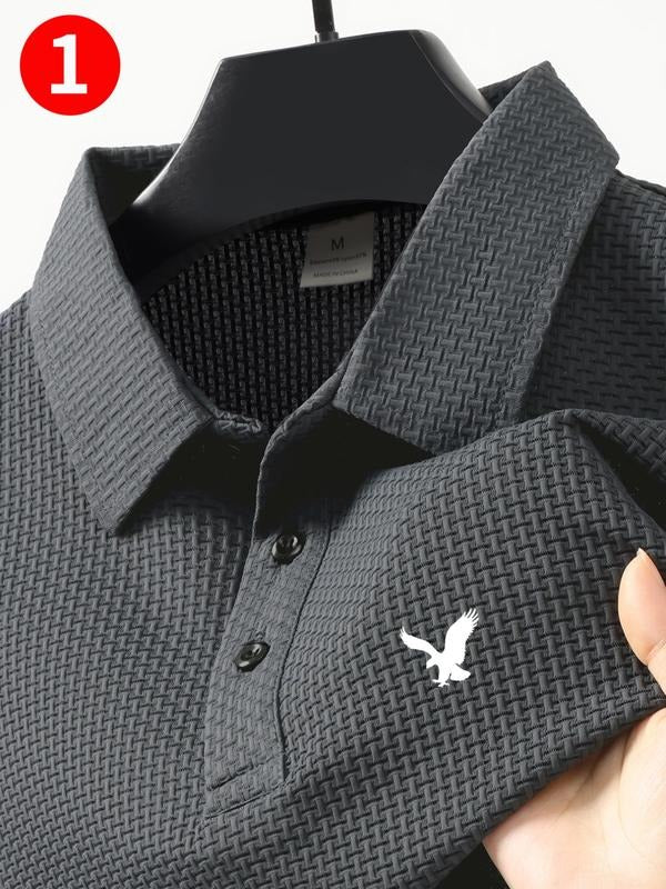 Men's Summer High-End Polo Shirt, Cool Comfortable Patterned Ballerina Fabric, Casual Sports Leisure Short Sleeve Top,...