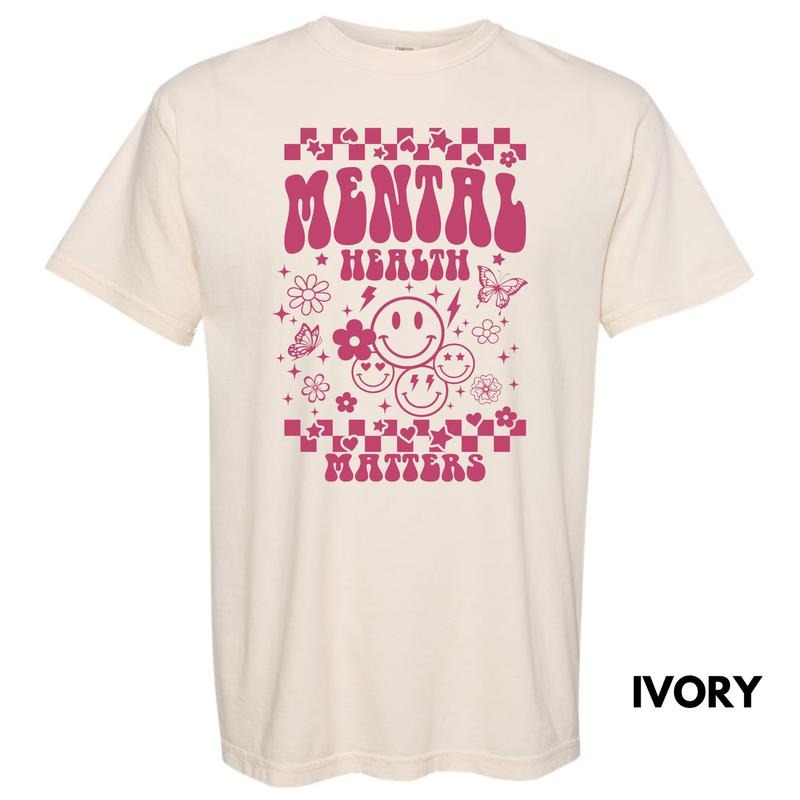 Mental Health Matters Comfort Colors T-Shirt 'NLB' Hoodie, Sweatshirt | PodTeesHub.com