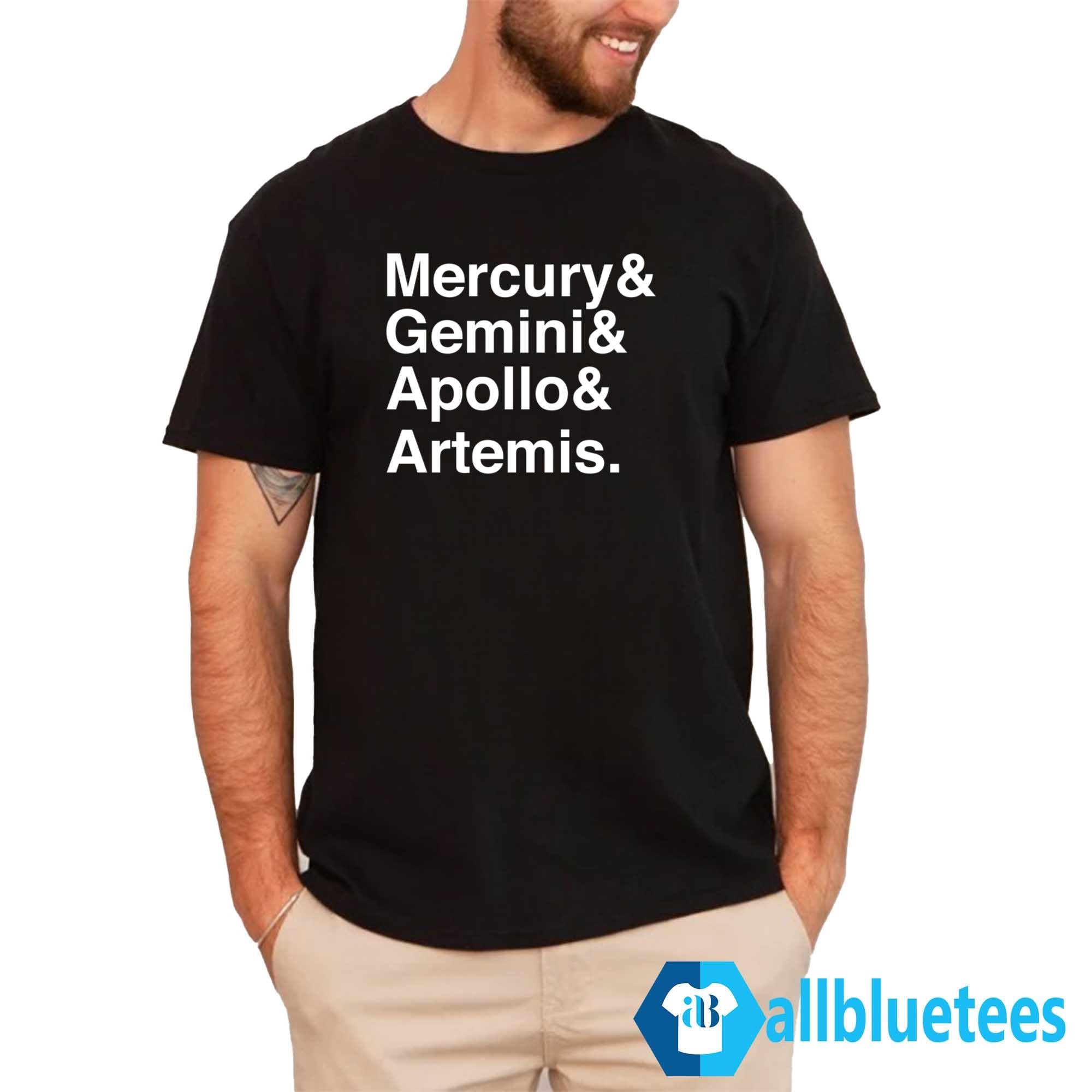 Mercury Gemini Apollo Artemis Shirt