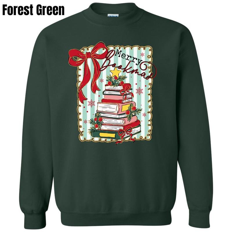 Merry Bookmas Sweatshirt 'SBSNLB' T-Shirts, Hoodie | PodTeesHub.com