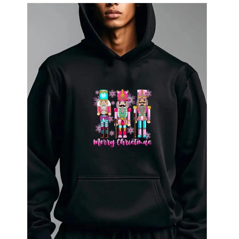 Merry Christmas Nutcracker Trio Hoodie - Festive Holiday Sweatshirt Hoodie T-Shirts | PodTeesHub.com