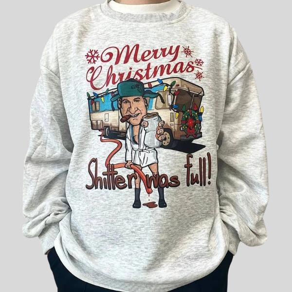 Merry Christmas Shitters Full Sweatshirt, Funny Holiday Shirt for Movie Fans, Perfect Xmas Gift Idea Hoodie | PodTeesHub.com