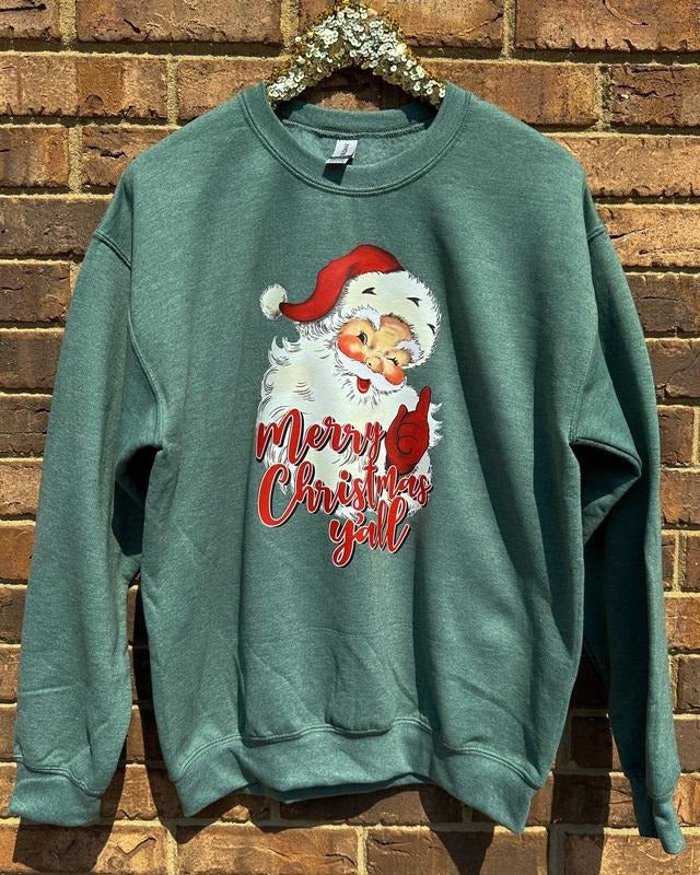 Merry Christmas Y'all Sweatshirt T-Shirts, Hoodie | PodTeesHub.com