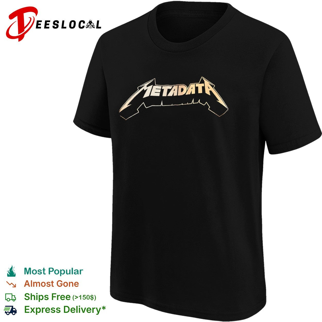 Metadata Heavy Metal Band Logo shirt