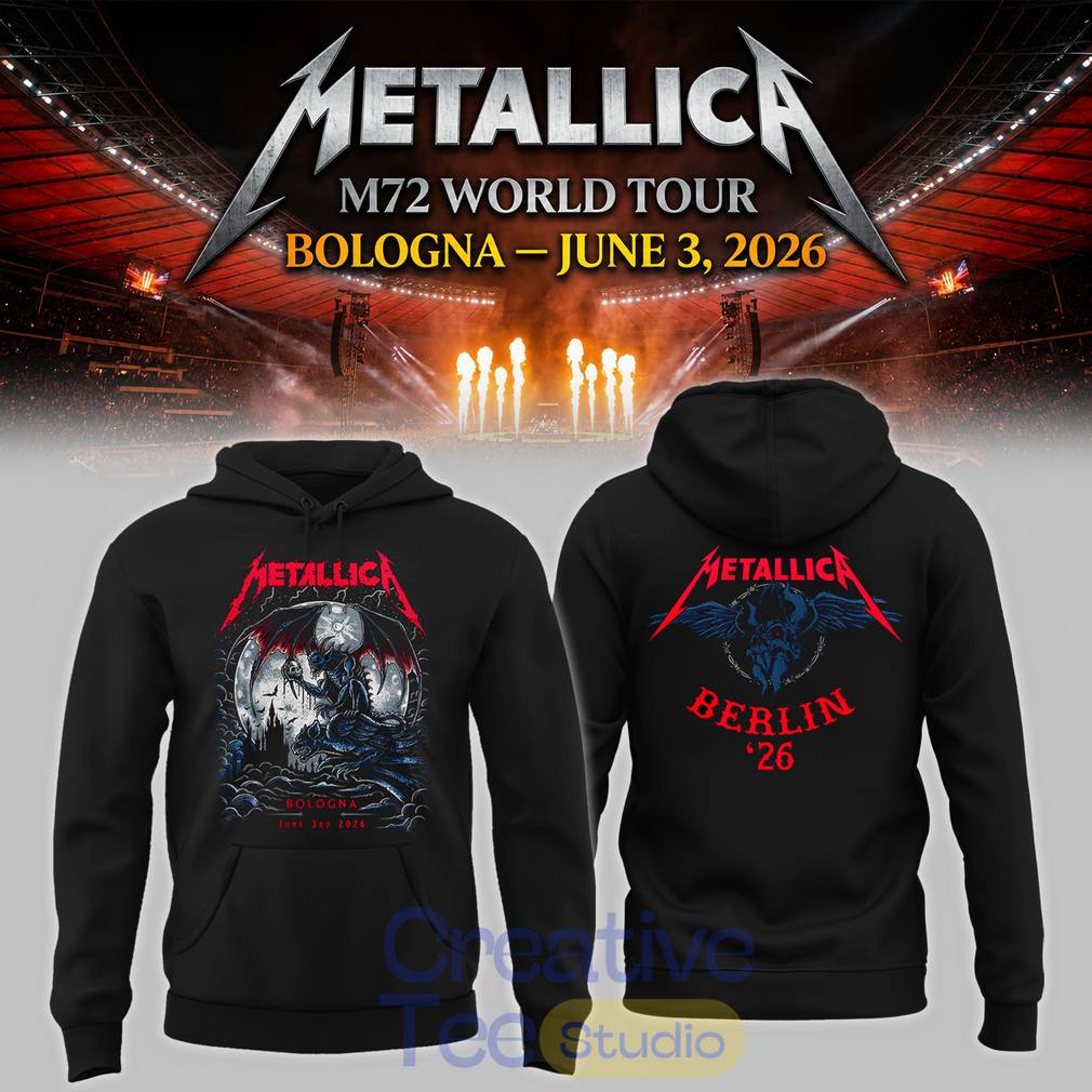 Metallica #M72Bologna Italy Hoodie