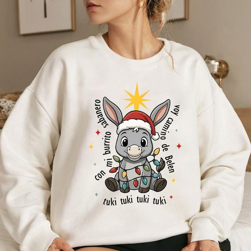 Mexican Christmas Donkey Shirt, Latina Chirstmas Shirt, Tuki Tuki Donkey Latino Christmas Shirt, Christmas Gift, Feliz...