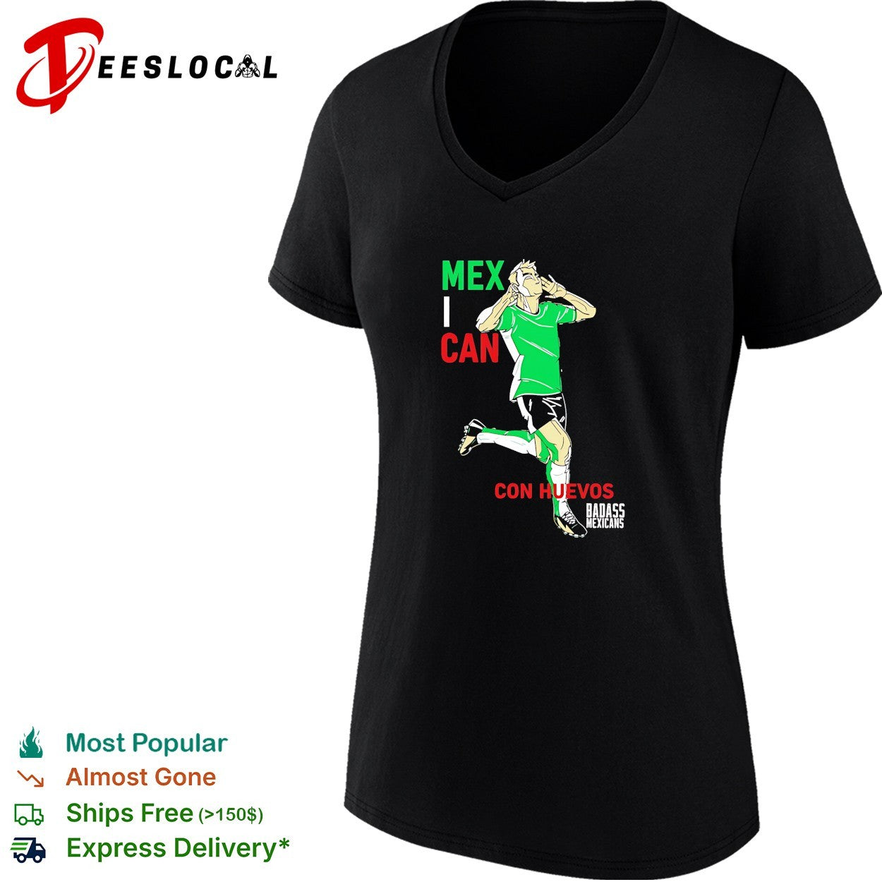 Mexican Con Huevos Badass Mexicans Mexico Soccer shirt