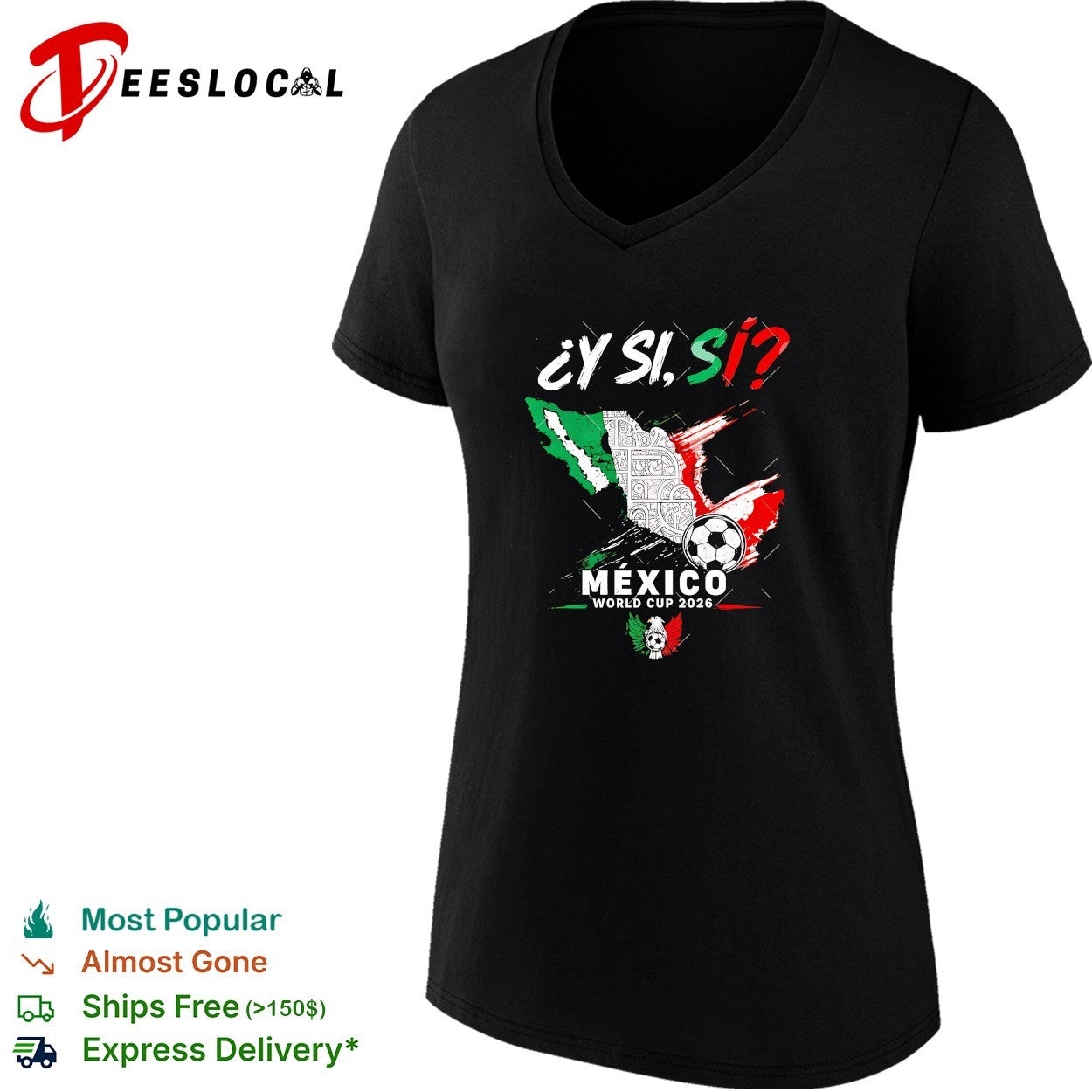 Mexico World Cup 2026 y si si eagle crest shirt