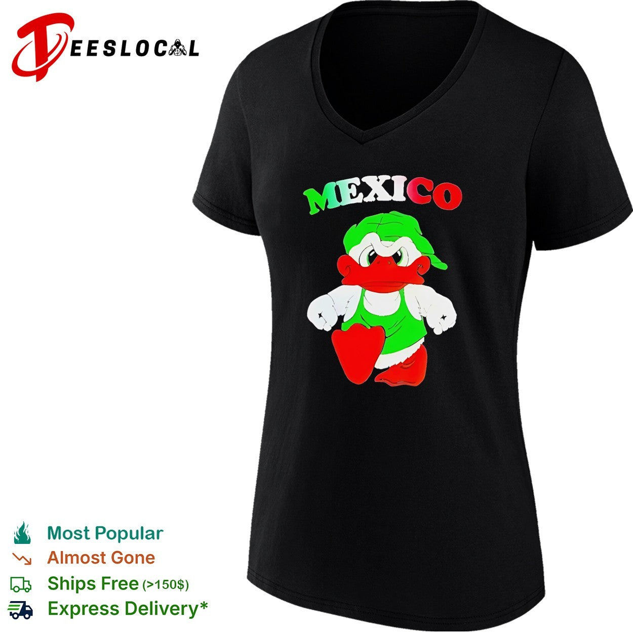 Mexico cartoon duck mascot shirt