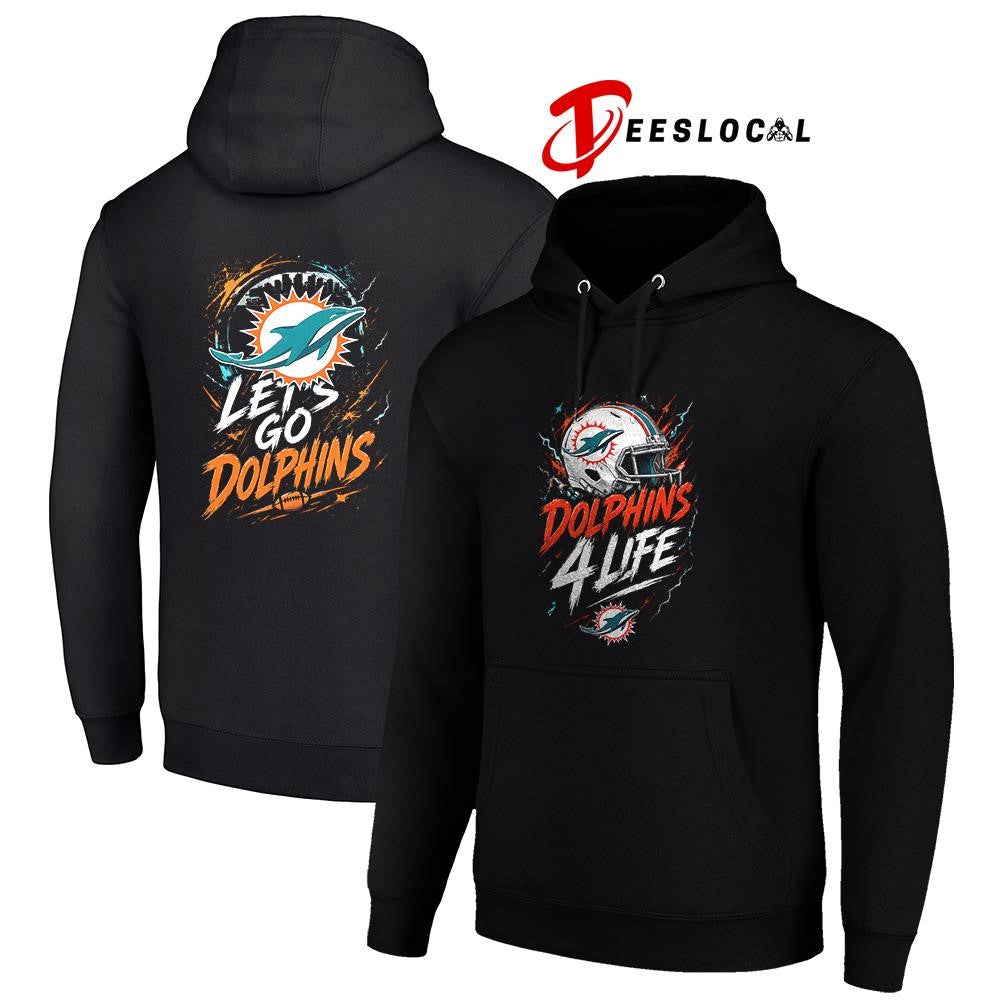 Miami Dolphins x fan 4 life graphic shirt
