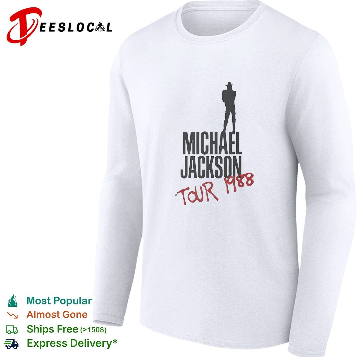 Michael Jackson tour 1988 shirt