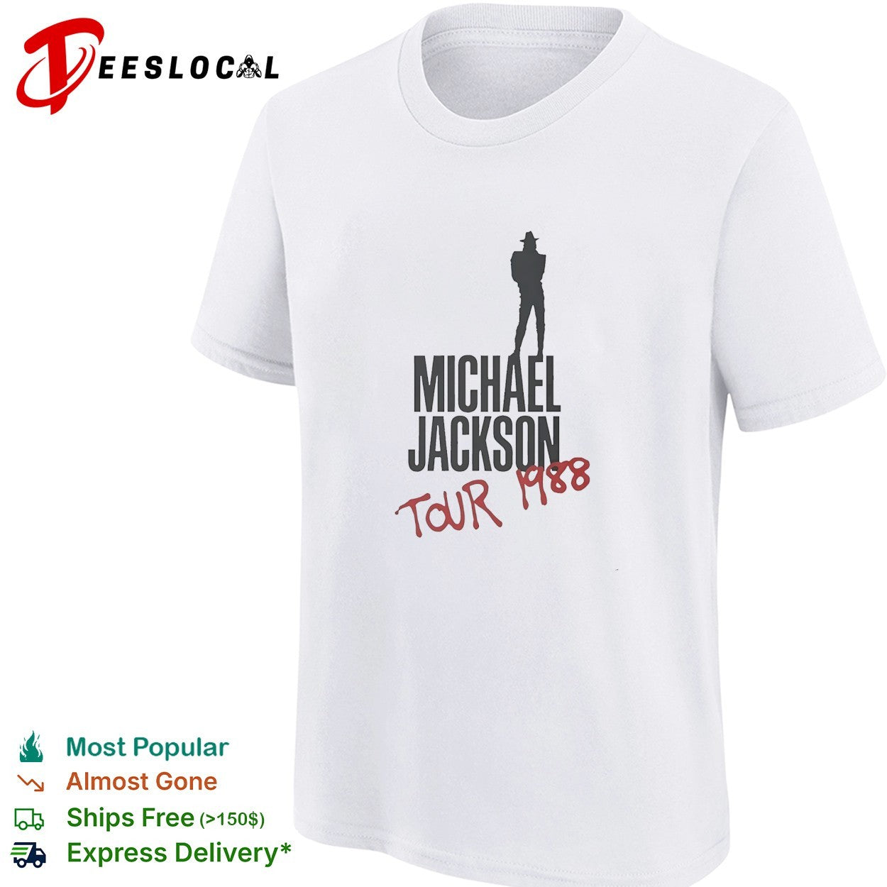 Michael Jackson tour 1988 shirt