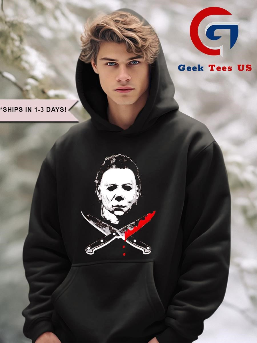 Michael Myers Halloween II crossed knives shirt