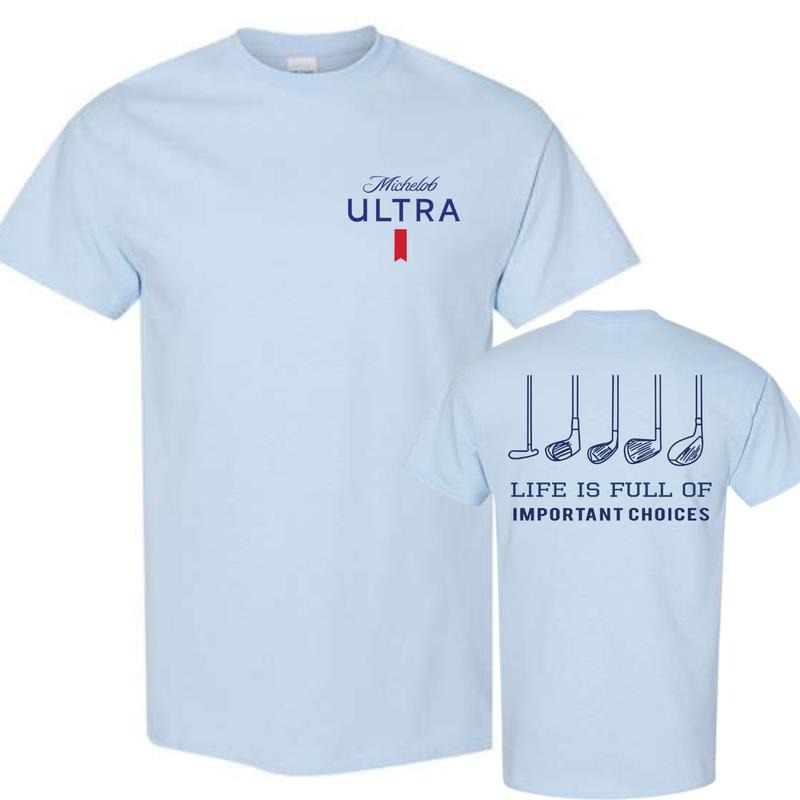 Michelob Ultra Golfing T-Shirt, Gift For Men, 2 Side T-Shirt For Men,For Women Hoodie, Sweatshirt | PodTeesHub.com