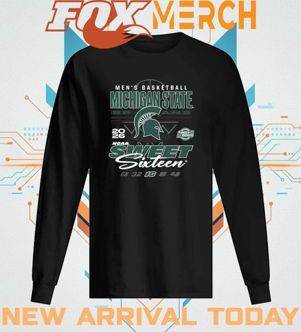 Michigan State Spartans Men’s Basketball 2026 NCAA March Madness Sweet Sixteen Bound shirt