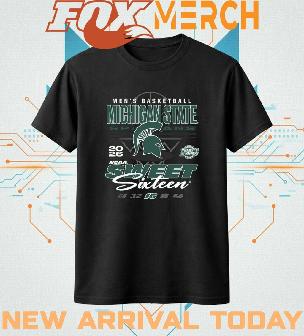 Michigan State Spartans Men’s Basketball 2026 NCAA March Madness Sweet Sixteen Bound shirt