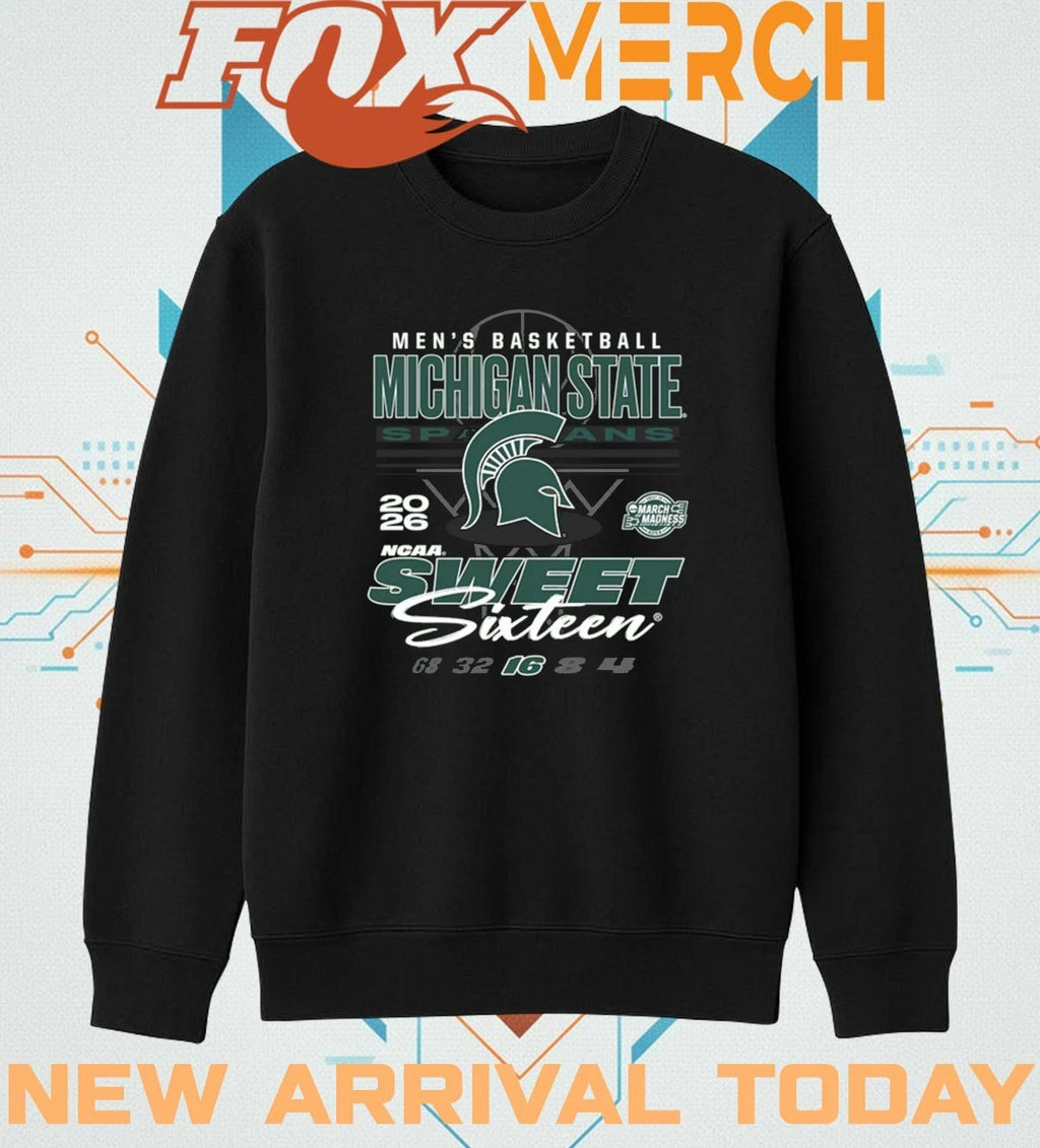 Michigan State Spartans Men’s Basketball 2026 NCAA March Madness Sweet Sixteen Bound shirt