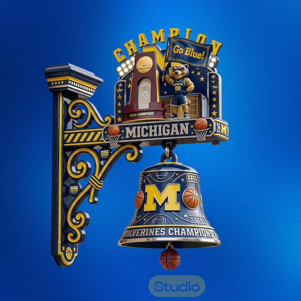 Michigan Wolverines NCAA Final Four Championships Premium Wall Bell