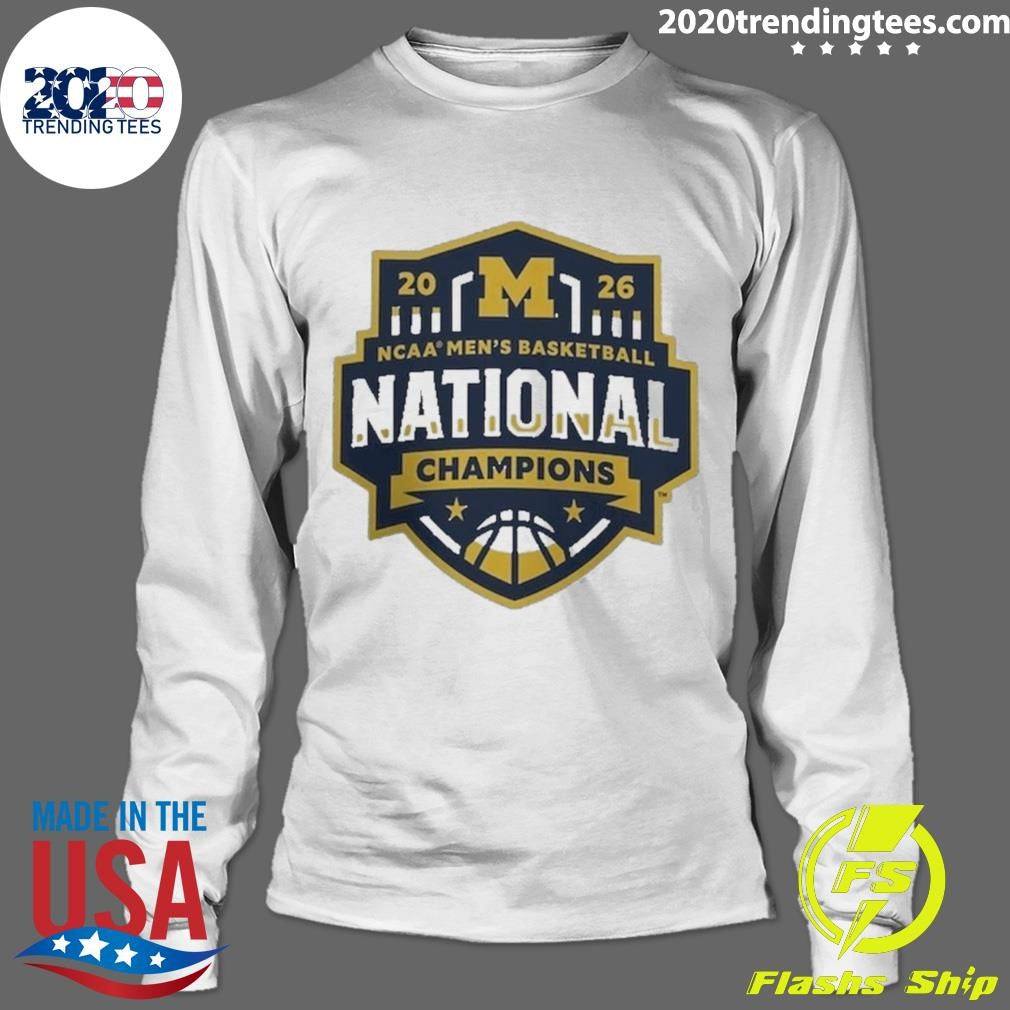 Michigan Wolverines Women’s 2026 NCAA Men’s Basketball National Champions Half-Court Hero Shirt
