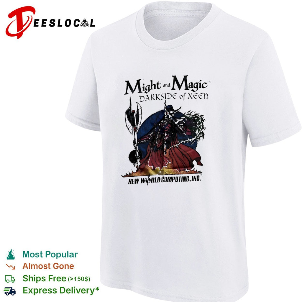 Might and Magic Darkside of Xeen New World Computing Inc villain warrior shirt