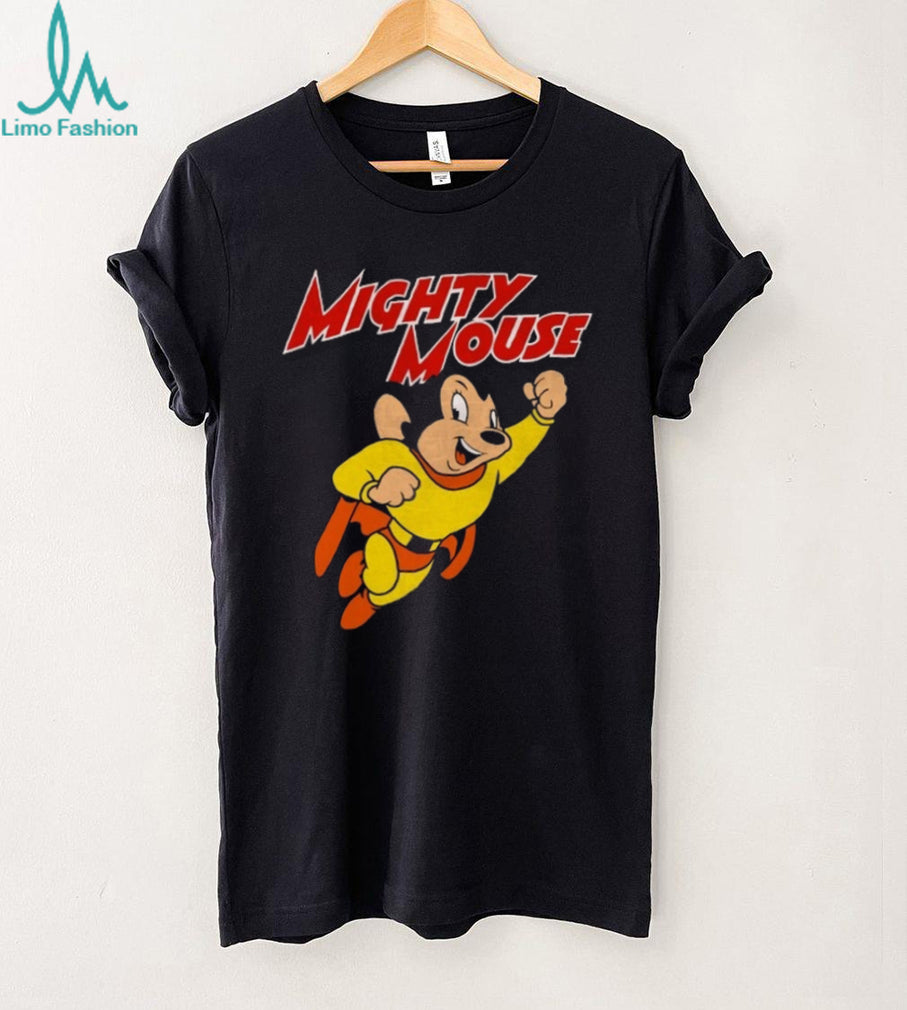 Mighty Mouse Flying Superhero Retro Classic Cartoon T Shirt