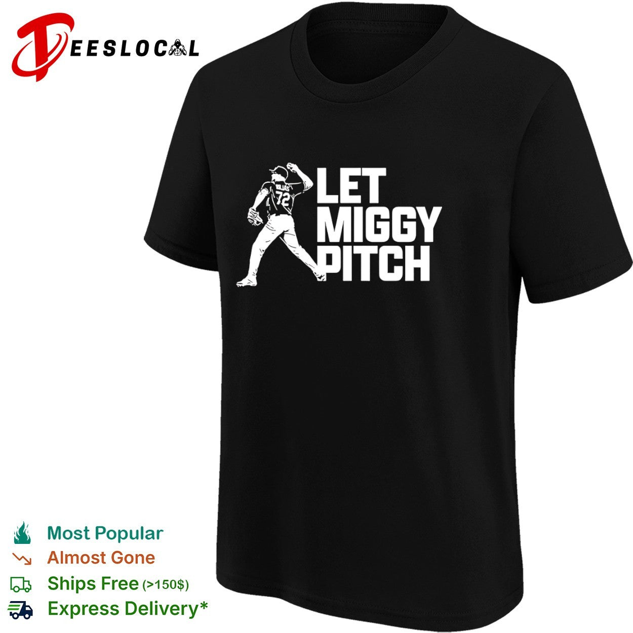 Miguel Cabrera Detroit Tigers MLB Let Miggy Pitch Shirt
