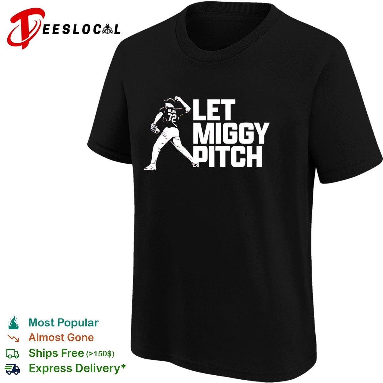 Miguel Rojas 72 Los Angeles Dodgers Let Miggy Pitch shirt