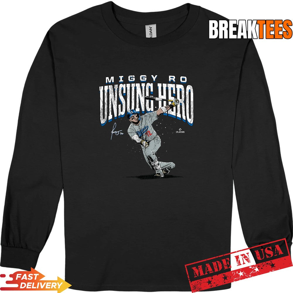 Miguel Rojas Unsung Hero Los Angeles Baseball MLBPA Shirt