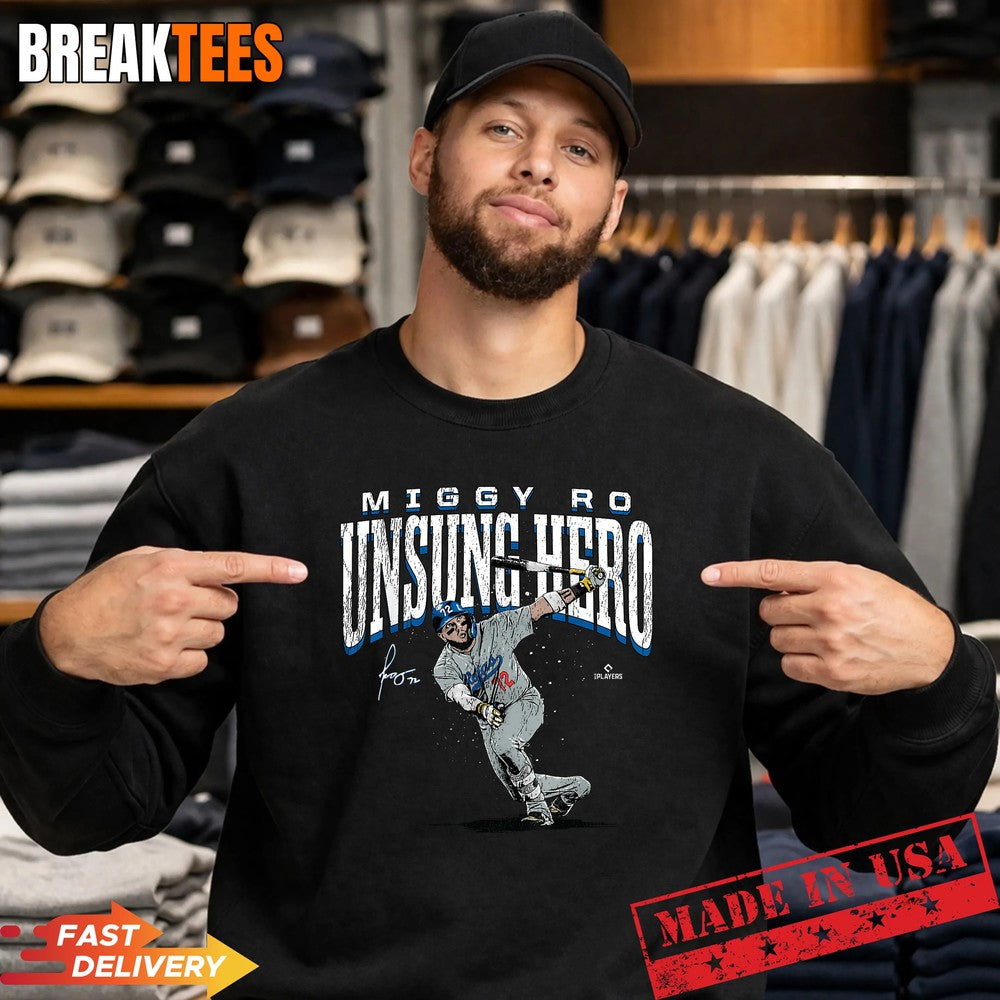 Miguel Rojas Unsung Hero Los Angeles Baseball MLBPA Shirt